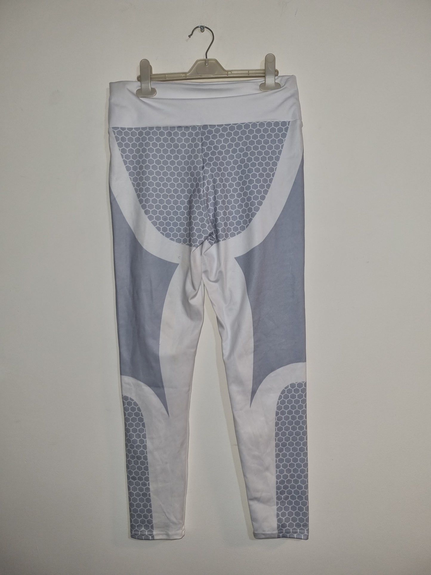 Women's medium white/grey jogging bottoms