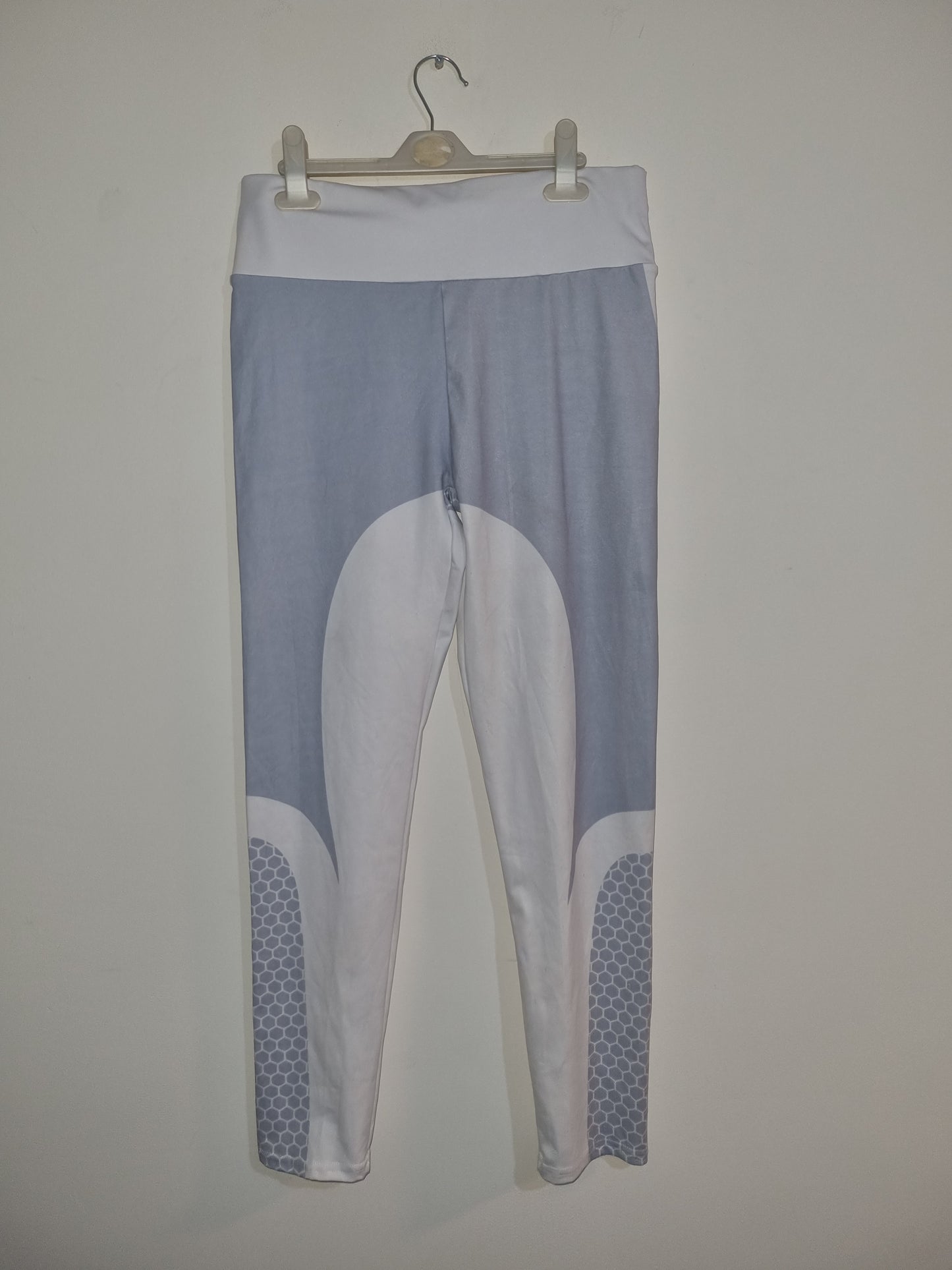 Women's medium white/grey jogging bottoms