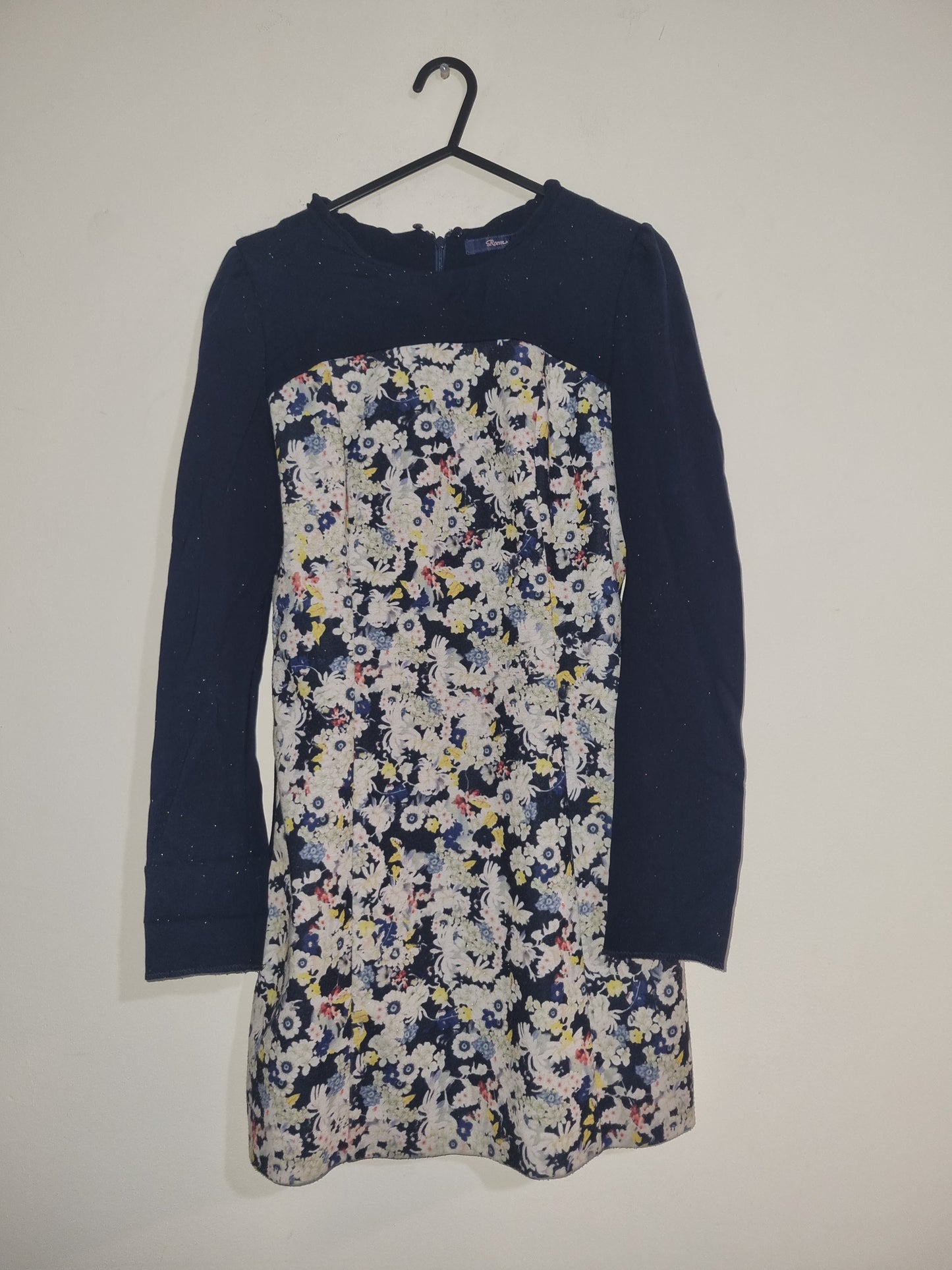 Women's small blue/floral dress
