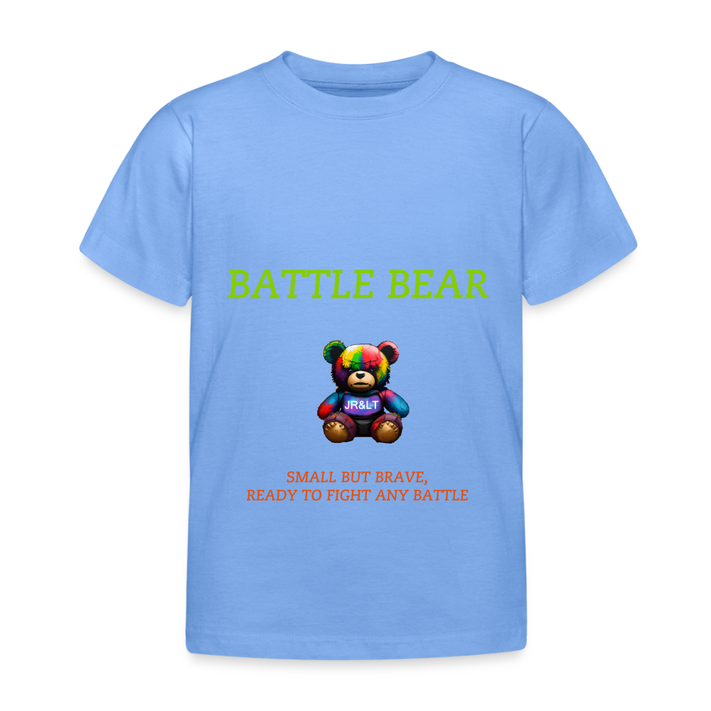 BATTLE BEAR!! KIDS T-SHIRT ( 3 - 8 YRS ) - sky blue