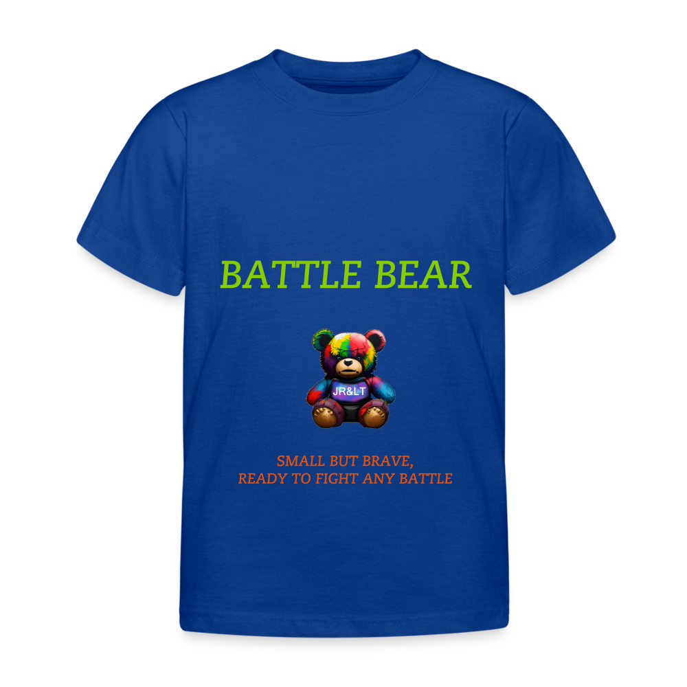 BATTLE BEAR!! KIDS T-SHIRT ( 3 - 8 YRS ) - royal blue