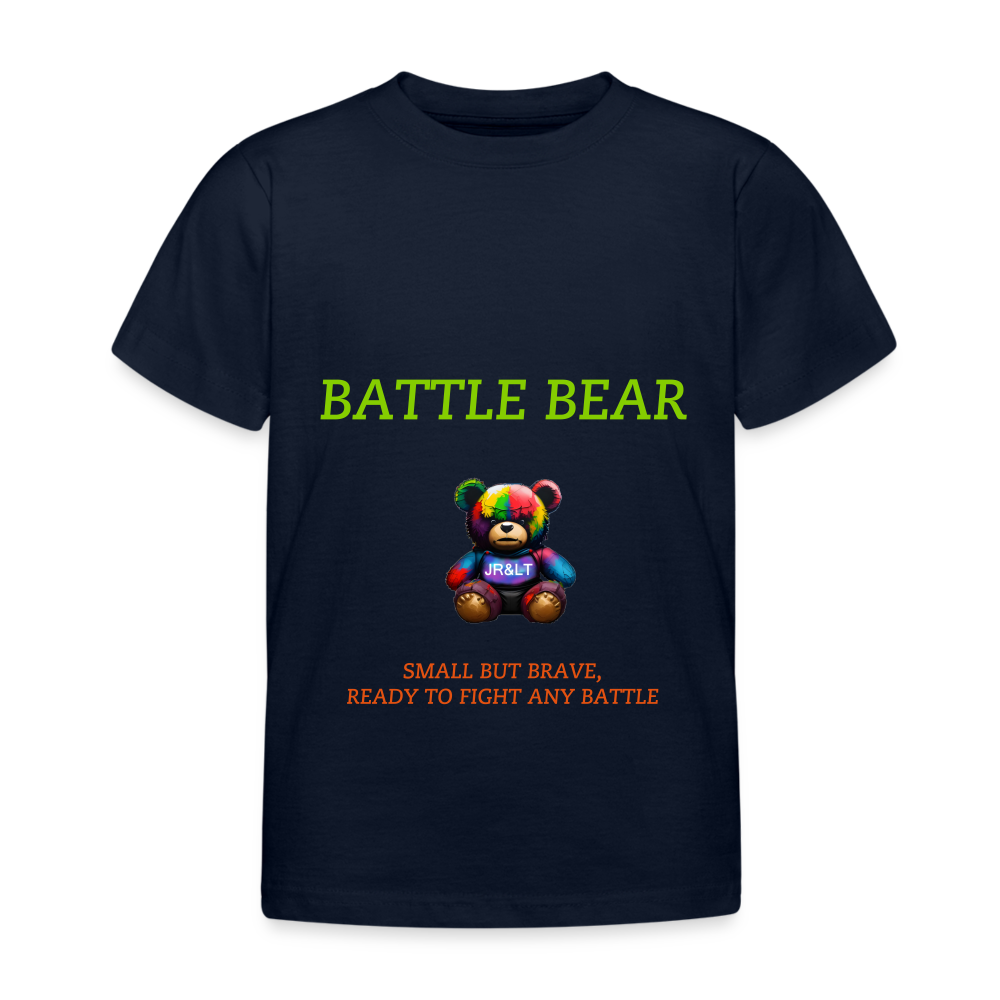 BATTLE BEAR!! KIDS T-SHIRT ( 3 - 8 YRS ) - navy
