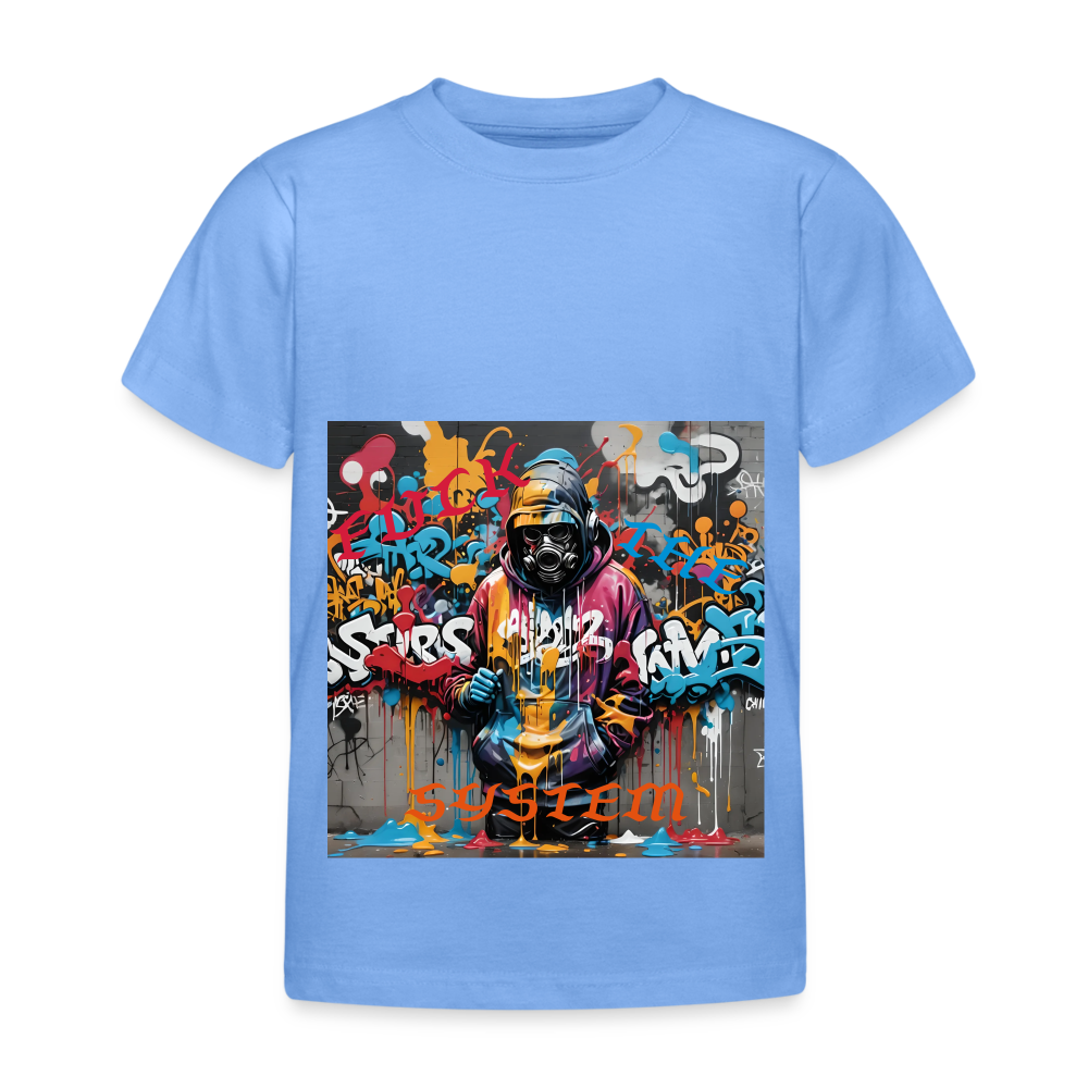 F#*K THE SYSTEM!! KID'S T-SHIRT (3 - 8 YRS ) - sky blue