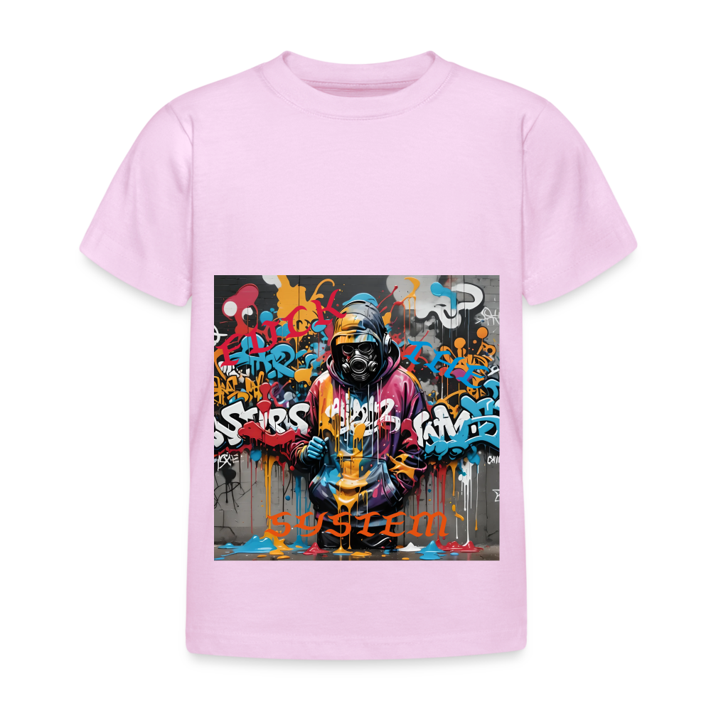 F#*K THE SYSTEM!! KID'S T-SHIRT (3 - 8 YRS ) - light pink