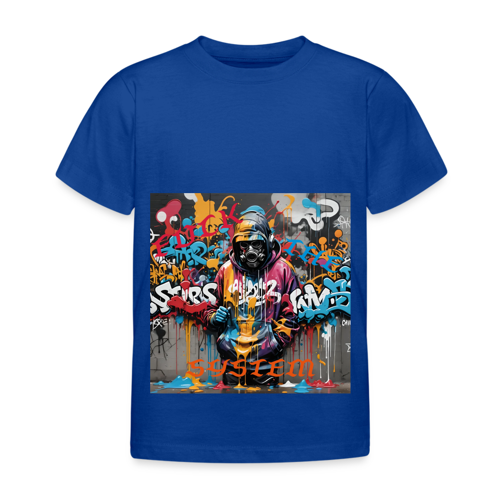 F#*K THE SYSTEM!! KID'S T-SHIRT (3 - 8 YRS ) - royal blue