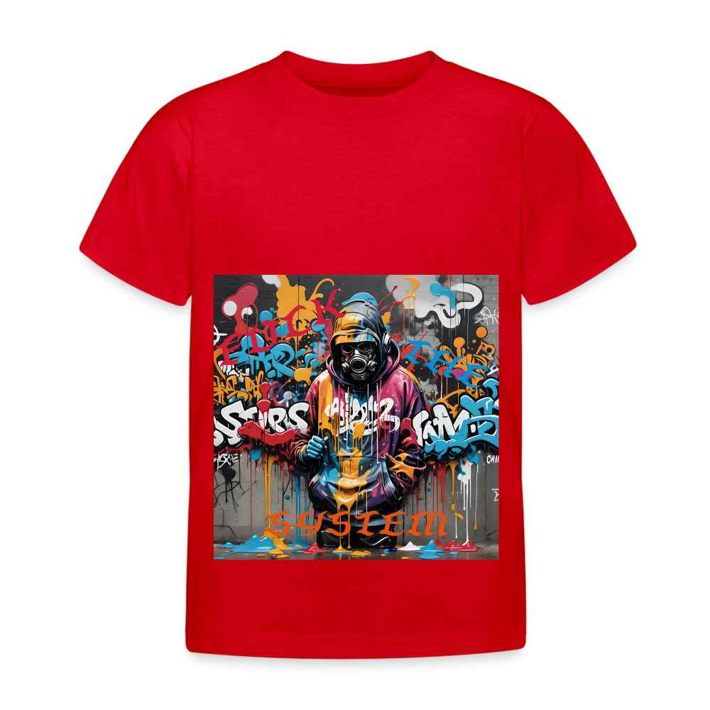 F#*K THE SYSTEM!! KID'S T-SHIRT (3 - 8 YRS ) - red