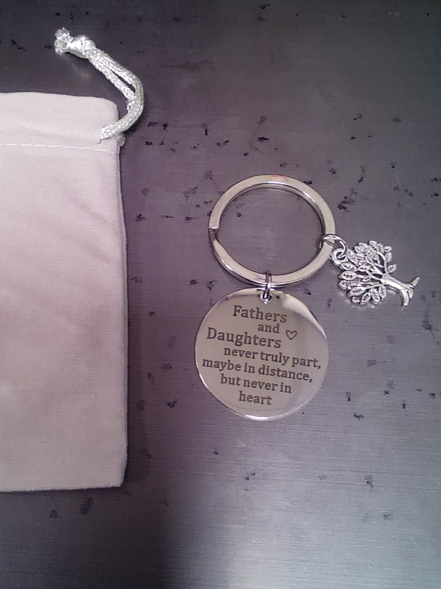 Father & Daughter keyring