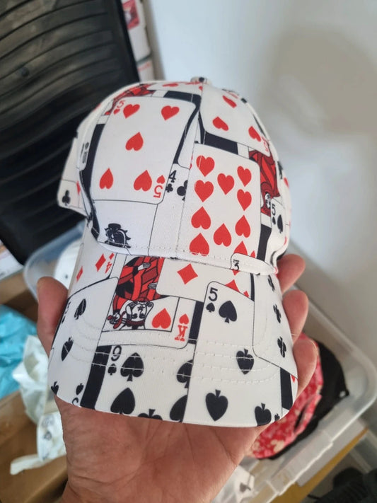 adult's playing cards baseball cap