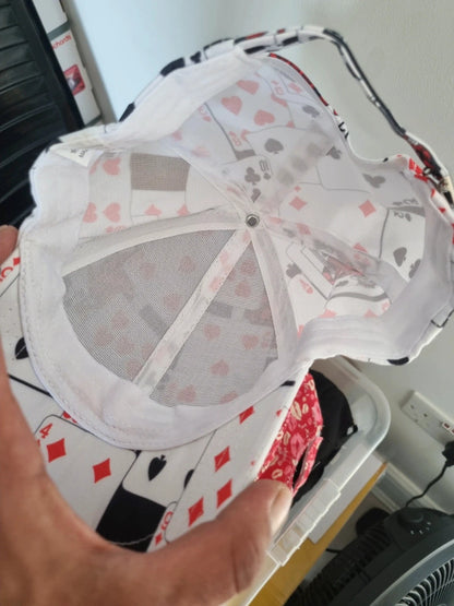 adult's playing cards baseball cap