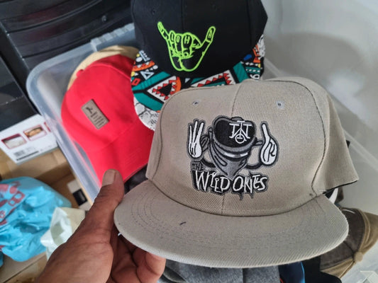 grey adult snapback
