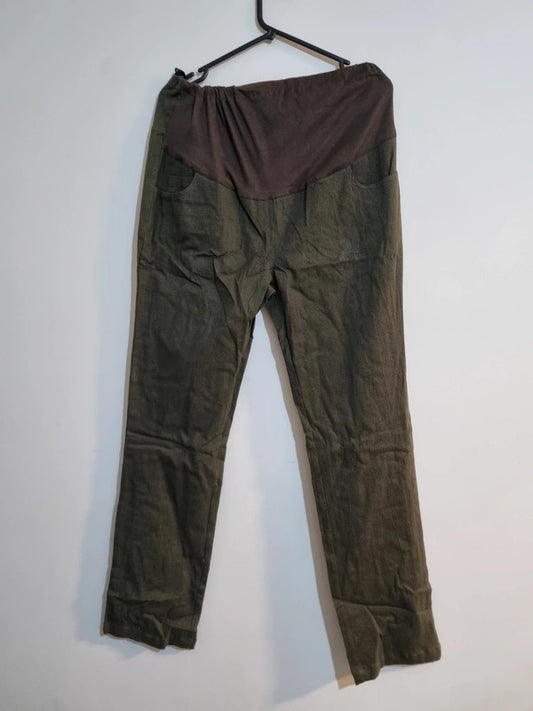 WOMENS XXL GREEN MATERNITY TROUSERS