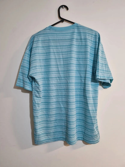 MEDIUM BLUE STRIPED T-SHIRT