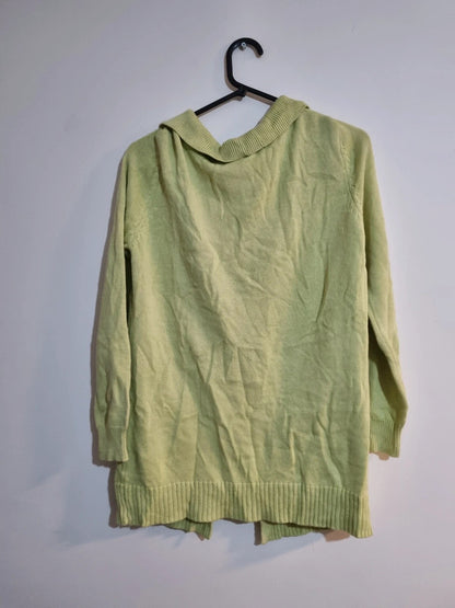 LARGE GREEN WOMENS CARDIGAN