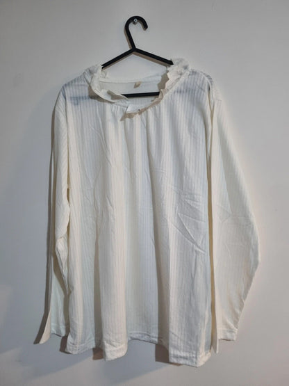XXXL WOMENS WHITE LONGSLEEVED TOP