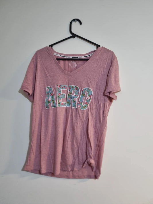 WOMENS LARGE LIGHT PURPLE AERO T-SHIRT