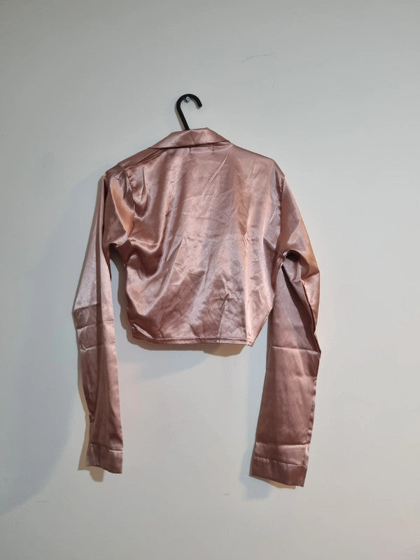 WOMENS SIZE 8 SHIMMER ROSE PRETTYLITTLETHING JACKET