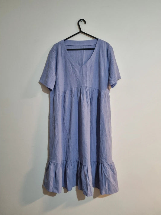 LARGE PURPLE LIGHT WEIGHT SUMMER DRESS