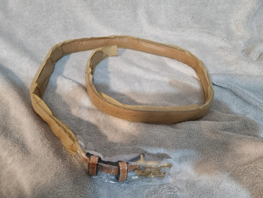 WOMENS 44INCH KHAKI COLOURED BELT