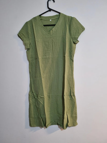 SMALL PLAIN OLIVE GREEN DRESS