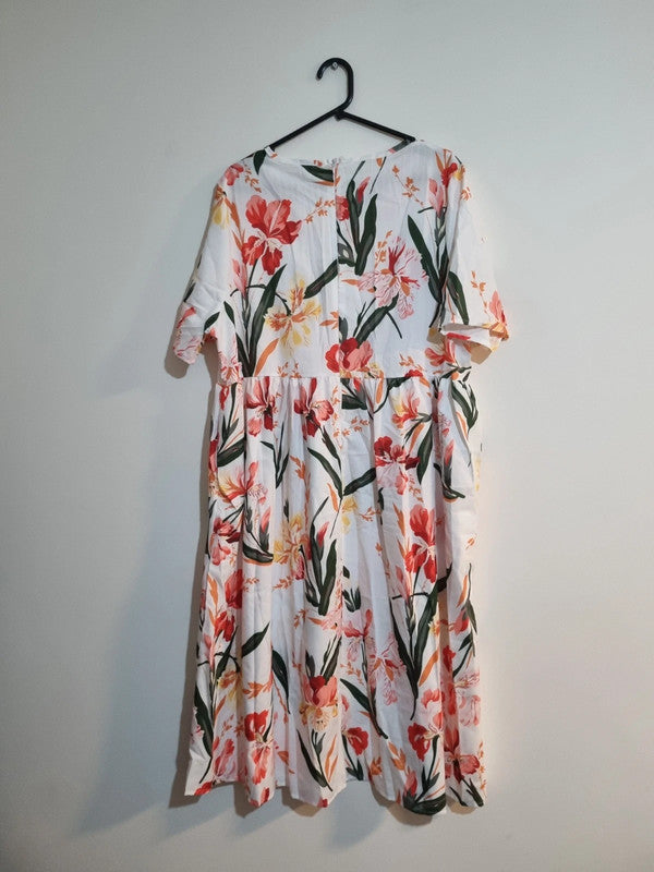 XL FLORAL/LEAF DRESS
