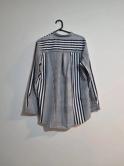 XL PINSTRIPED BLOUSE