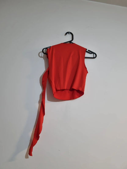 SMALL RED TOP AND SKIRT SET