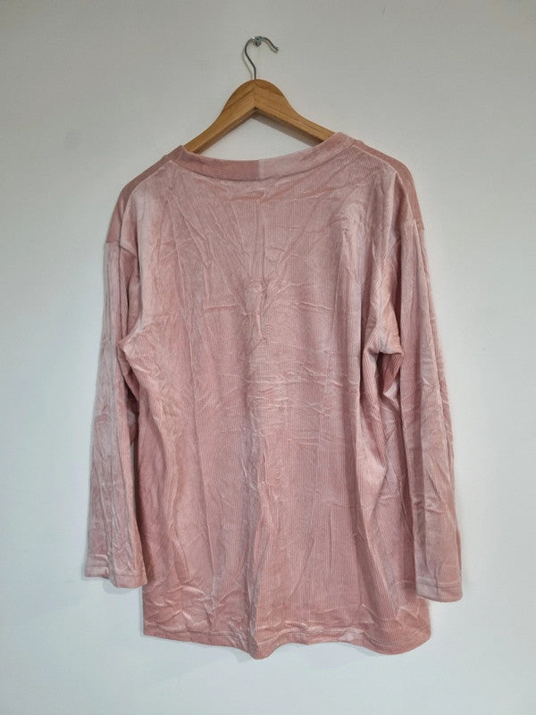 WOMENS L- 2XL PLAIN PINK CARDIGANS