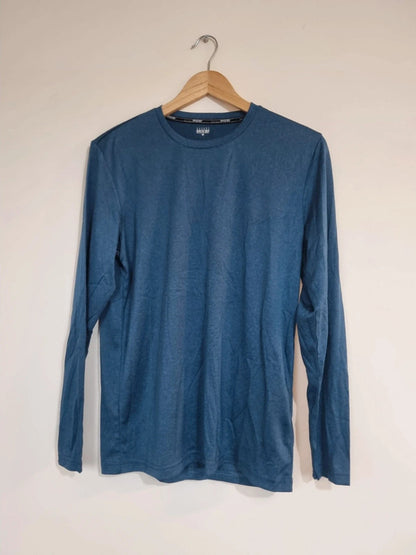 MENS MEDIUM BLUE LONGSLEEVED SPEED DRY TOP
