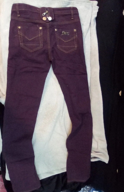 WOMENS'S 29INCH PURPLE JEANS