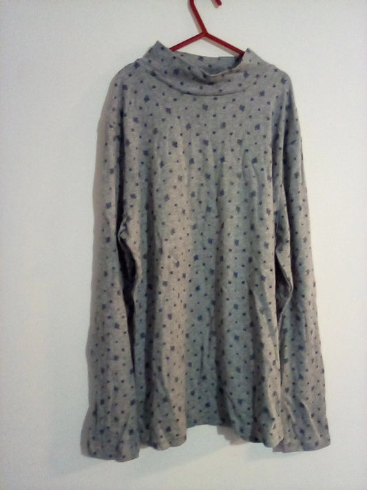 WOMENS LARGE LONG-SLEEVED FLEECE TOP