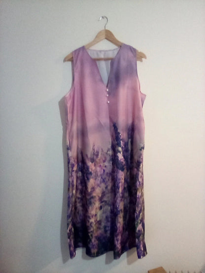 XXL PURPLE FLORAL DRESS