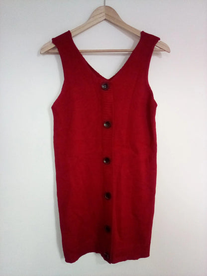Large women's red mickey mouse knitted vest