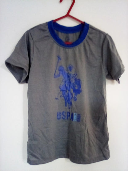 6 yrs old grey/blue "USA POLO " t-shirt