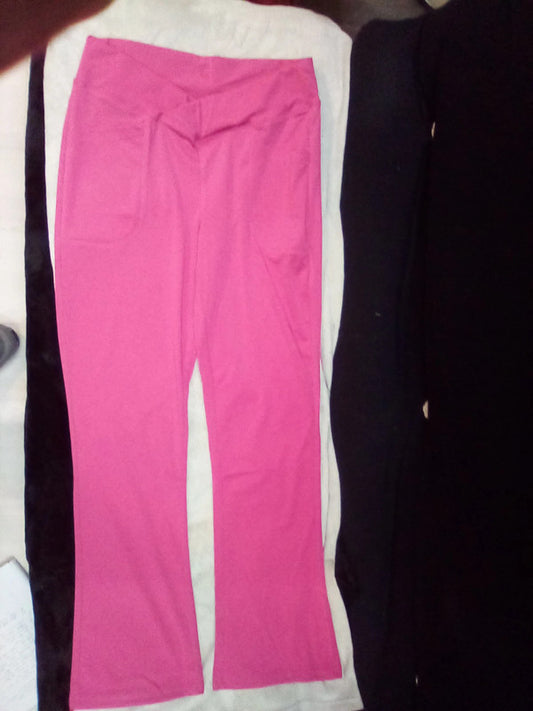 LARGE WOMEN'S PINK LOW CUT TROUSERS