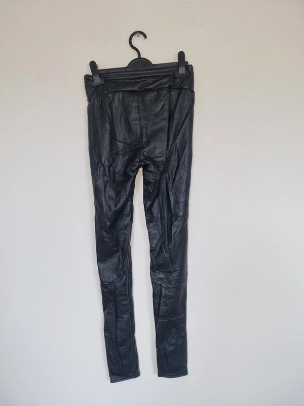 XS WOMENS FAUX LEATHER PANTS