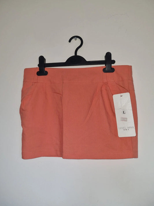LARGE PEACH MINI SKIRT