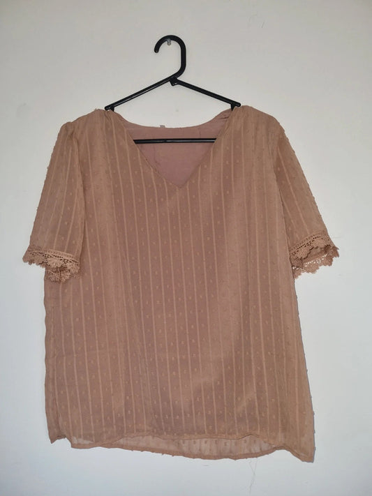 XL WOMENS TERRACOTTA TOP