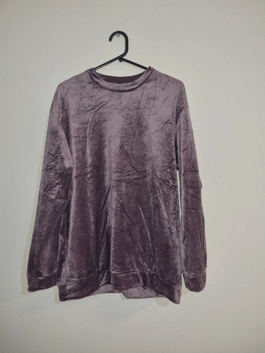 LARGE ADULT PURPLE GOOD SLEEP PAJAMA TOP