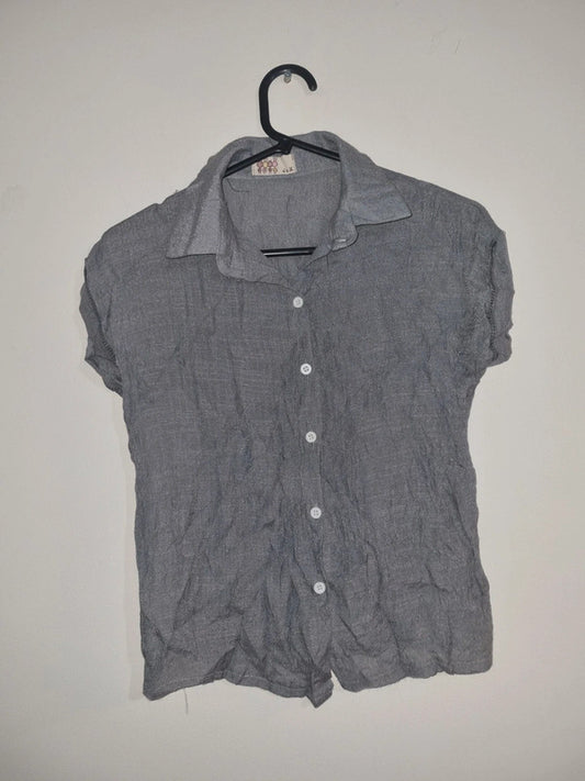 SMALL WOMENS GREY SLEEVELESS TOP