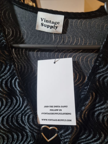 VINTAGE SUPPLY/ NORDSTROM BLACK PANTSUIT SIZES 6,8 12