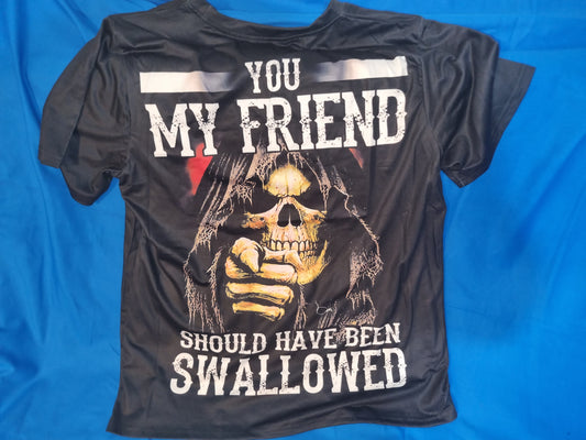 MENS SHOULD OF BEEN SWALLOWED MEDIUM T-SHIRT