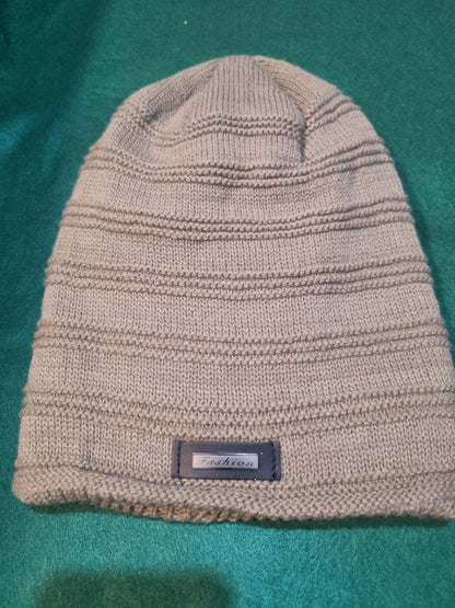 ADULTS FAUX FUR LINED BEANIE