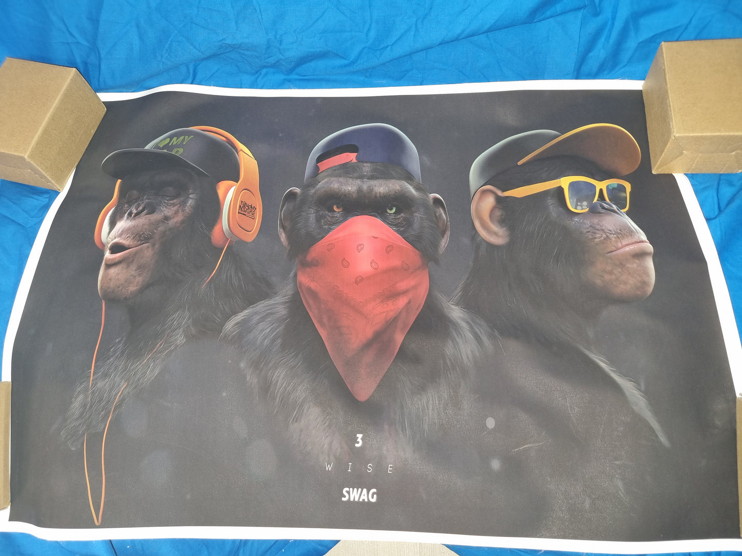 SWAG - 3WISE MONKEYS - BANKSY REPLICA