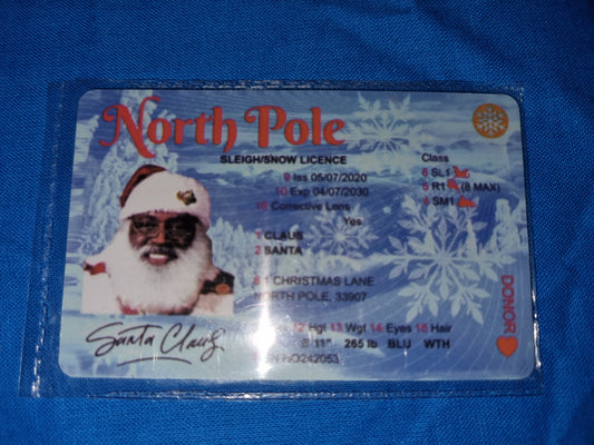 BLACK SANTA DRIVING LICENCE