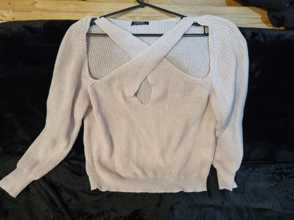CHICME XL CROSS SHOULDER SWEATER