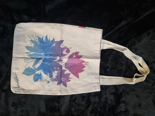 COLOURFUL LOTUS FLOWER TOTE BAG