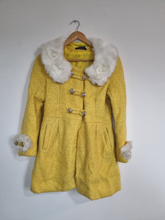 Women's small yellow coat