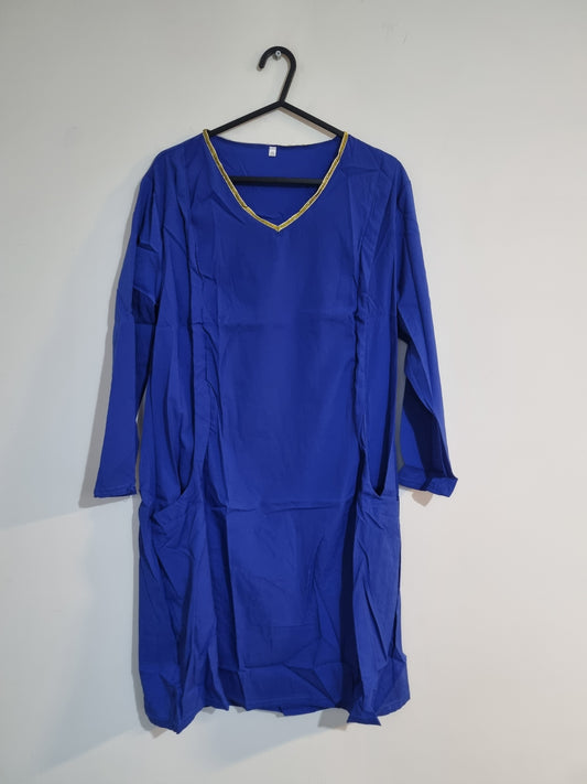 WOMEN'S MEDIUM/LARGE BLUE SIMPLE DRESS