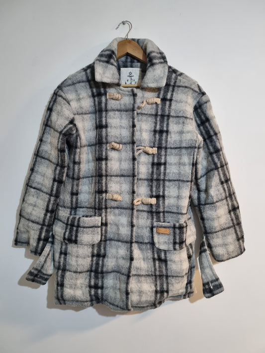 WOMEN'S SMALL/MEDIUM BLACK/GREY COAT