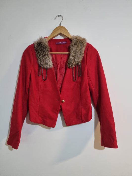 WOMEN'S SMALL RED COATJACKET